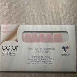 Color Street Glittery Pink Nail Strips